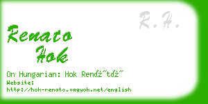 renato hok business card